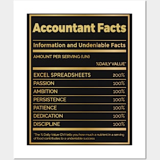 Funny Accountant Facts CPA Art Posters and Art